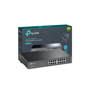 TP-LINK 16 PORT GIGABIT DESKTOP - RACKMOUNT SWITCH- MODEL TL-SG1016
